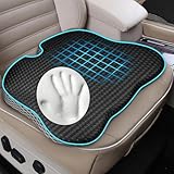 SKYNY Autositzkissen,keilkissen Auto, Ergonomisches Sitzkissen für Auto sitzkissen Auto Sitzkeilkissen für Auto Fahrersitz Sitzkissen für Auto, Memory Foam Autositzauflage (Schwarz)