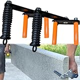 QSLKI 2x Plattenträger mit Tragegriff, Plattenhalter Greifer für Trockenbau Gipskartonplatten Holzplatten Sperrholzplatte, Board Lifter Eisen Gripper Panel Carrier Plattengreifer für Transport