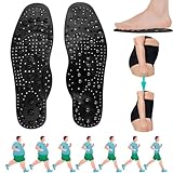 Magnetische Einlegesohlen, Magnetische Massage Einlegesohlen, Orthopädische Einlegesohlen mit 80 Natürliche Magnete, Reflexologie, Verbesserte Durchblutung, Reflexzonenmassage (35-40)