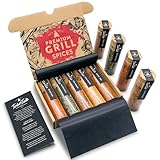 TIMBER TASTE® Grill Gewürze Geschenkset Männer | 5 erlesene BBQ Grillgewürze inkl. Rezepte | Grill Zubehör Geschenke für Männer | Besonderes Gewürze Set für Ihn | Geschenke für Erwachsene | Gewürzset