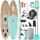 Niphean Stand up Paddle Board for Adults mit Allem Zubehör, 320cm Paddleboard für Aller Fähigkeitsniveaus, SUP mit 200kg Tragkraft für 2 Personen, Stand up Paddling Board mit Sitz