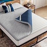 LINSY HOME Matratzentopper Gel Topper 90x200cm,7,5cm Höhe Topper aus Gel-und Bambuskohle-Infused Memory Foam, H2/H3 Härte Gel Matratzentopper, mit Waschbarer Bambusstoff