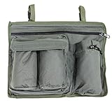 Lucx Organizer Tasche Seitentasche für Smartphone - 600D PVC / 37x28cm für Bedchair Angelliege Karpfenliege Universal passend auch für Camping Liegen