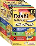 INABA Dashi Delights Katzenfutter Nass mit 93% Feuchtigkeit und Echtes Hühnerfleisch in Silky Broth, Köstliche Katzenleckerlis die Ihre Katze mit Flüssigkeit versorgen 40 g (12er Pack)