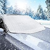 WIN.MAX Frontscheibenabdeckung Auto Scheibenabdeckung Faltbar Sonnenschutz Winter Windschutzscheiben Abdeckung 3 Magnetische für Autoscheibenabdeckung gegen Strahlung, Sonne, Staub, Schnee, EIS