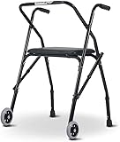 Klappbarer Rollator mit 2 Rädern und Sitz für Senioren, All-Terrain, leicht, höhenverstellbar, ältere Menschen, medizinische Mobilität, Rollator Lofty Ambition