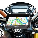 Handyhalterung Motorrad gültig für Lenker Aller Dicken und Formen wasserdichte Hülle mit Visier Gültig für Smartphones bis 7,5' Motorrad handyhalterung