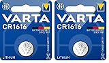 VARTA Batterien Knopfzelle CR1616, 1 Stück, Lithium Coin, 3V, kindersichere Verpackung, für elektronische Kleingeräte - Autoschlüssel, Fernbedienungen, Waagen (Packung mit 2)