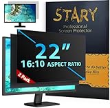 STARY [2 Stück] Computer Sichtschutzfilter 22 Zoll 16:10 Seitenverhältnis, Blaulicht Blendfrei Abnehmbare 22' Monitor Sichtschutzfolie für Hp/Dell/Acer/Lenovo/ThinkPad/Asus