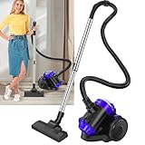 BRIEFNESS Staubsauger für Tierhaare 1500W - Zylinder Staubsauger ohne Beutel mit 5m Teleskoprohr für alle Böden, Auto & Haushalt