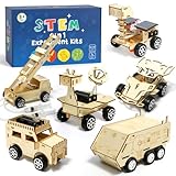 Experimente für Kinder ab 8 9 10 11 12, Auto Elektronik Baukasten, Experimentierkasten, Elektro Baukasten, Holz Auto Bausatz Kinder Spielzeug Geschenke ab 8-14 Jahre Jungen