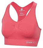 STARK SOUL Bra Light Support - Sport BH doppellagig für Damen - holly berry - Größe M