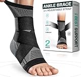 AREST (2er-Pack) Sprunggelenkbandage - Einstellbare Knöchelbandage - Bandage Fußgelenk für Sport - Sprunggelenkbandage für links und rechts