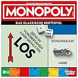 Monopoly Basisspiel mit Aufbewahrungsfach und größeren Spielfiguren - Deutsche Fassung