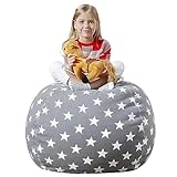 Beutel Spielzeugaufbewahrung, Sitzsack Sitzkissen Soft, Spielzeug Aufbewharungstasche, Plüsch Sitzsack Kissen, Bequem Langlebig, Toy Storage Bag für zum Lesen und Aufbewahren von Spielzeug(18in)