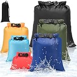 KUOGAS Dry Bag 6 Set wasserdichter Taschen – 1,5L 2,5L 3L 3,5L 5L 8L wasserdichte Beutel & Packsäcke | Perfekt für Outdoor, Wassersport & Camping | Ultraleicht & Robust