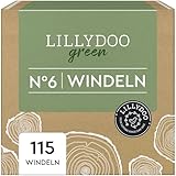 LILLYDOO green umweltschonende Windeln, Größe 6 (13-18 kg), Monatsbox (115 Stück)
