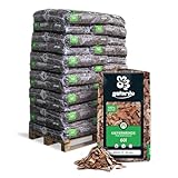 GALAMIO Kiefernrinde Kiefernmulch Rindenmulch Rinde Mulch Garten Dekor Pinus Sylvestris Natur Wald Kiefer Mittel 10-40mm 60l x 39 Sack 2.340l / 1 Palette Paligo