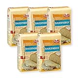 BIELMEIER KÃœCHENMEISTER Brotbackmischung Bauernbrot 5 x 1000 g I Brotbackmischungen für Brotbackautomat & Ofen I Brot mit Backmischung einfach gemacht