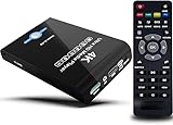 4K 60Hz UHD Media Player & HDD Enclosure 2-in-1,Play H.265/HEVC H.264/AVC MP4 MKV Videos MP3 Music JPG Photos,4K HDMI, Analog AV,USB 3.0, Type C,Supports SSD,2.5' SATA HDD with USB/SD Card Expansion