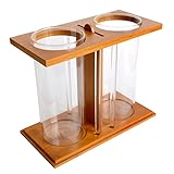 KKXXYQFC Aquarium Kreativer Desktop Kleines Aquarium Desktop Ökologisches Glas Aquarium Eimer Aquarium Zierfisch Aquarium Aquarium Tank (Farbe: Blanc, Größe: Leerer Zylinder)