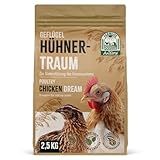 AniForte Hühnertraum 2,5kg - Natürliche Hühnerfutter Abwechslung & Belohnung, unterstützt Immunsystem für Hühner & Wachteln, mit unwiderstehlichen Bachflohkrebsen & getrockneten Kräutern