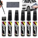 JOKILY 6 Stück Lackstift Auto Schwarz, Auto Lackstift, 10ml Auto Reparatur Lack Auto Pinsel, Auto Kratzer Reparatur Stift, Lackreparaturstift für Auto Kratzer Reparatur