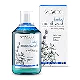 SYLVECO Kräuter-Mundwasser. Mundspülung für tägliche Mund- und Zahnpflege. Vegan Naturkosmetik für Frauen und Männer. Größe 500ml