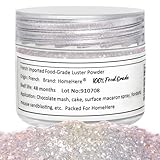 Essbarer Glitzer für prickelnde Speisen und Getränke, Lebensmittelqualität, schillernder Glanz, für Kuchendekoration, 7 g