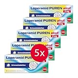 Loperamid PUREN akut 5x 12 Schmelztabletten - schnelle Hilfe bei akutem Durchfall, schnelle Wirkung, gut verträglich, praktisches Format, einfache Anwendung