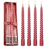 Spiralkerzen (Rot)