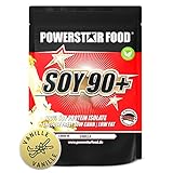 Powerstar SOY 90+ | 1kg Soja-Protein-Isolat ohne Zucker-Zusatz | Made in Germany | Gentechnisch unverändert | 1000g Pflanzliches Eiweiß-Pulver mit 93% Protein i.Tr. | Vegan & laktosefrei | Vanilla