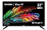 DYON iGoo-TV 32H – 32 Zoll (80 cm) HD Smart LED Fernseher mit Google TV, HD Triple Tuner, Sprachsteuerung, Netflix, Prime Video, YouTube, DAZN, Disney+