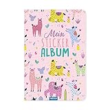 TRÖTSCH - Mein Stickeralbum 'Lama' | Lama Stickerbuch mit 25 beschichteten Seiten für flexibles Platzieren der Sticker.: DIN A5 Sticker Sammelabum zum Tauschen | Ab 3 Jahren