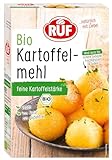 RUF Bio Kartoffelmehl, reine Kartoffelstärke zum Kochen & Backen, für Kartoffel-Klöße, Süßkartoffel-Pommes, Kartoffel-Brot, glutenfrei und vegan