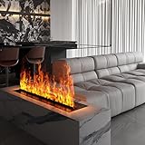 3D-Wasserdampf-Kamineinsatz – realistische zerstäubte Flamme, dekoratives Design, nicht heizend, langlebig