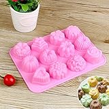 Tortenformen Formen Backen Silikon- Pfannkuchenformen Seifenblatt-Backformen 3D-Süßigkeitenküchen, Essen & Trinken Kuchenform Besonders (Pink, One Size)