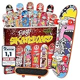 Magicat Finger Skateboard Set – 12 einzigartige Designs für endlosen Spaß! Das Top-Mitgebsel für Kindergeburtstage Kreative Fingerboard Spiele