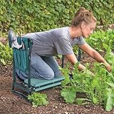AMONIDA Garten-Kniebank-Werkzeug-Aufbewahrungstasche, Garten-Werkzeugtasche, Leicht zu Tragen, 600D-Oxford-Stoff, Große Kapazität für Holzbearbeitung (Lila)