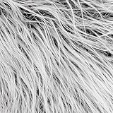 Kunstfell Band Kunstpelz Fellstoff, MUSLONG zotteligen Pelz Stoff Schnitte flauschige Pelz Patches ideal zum Basteln, Nähen, Dekorieren | Dekoband Plüsch Trim Stoffrolle, 5x150cm (Grauer Frost)