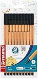 STABILO - Fineliner - point 88-10er Pack - schwarz