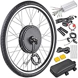 AW Elektro-Fahrradmotor-Kit 48V 1000W 26' Vorderrad E-Bike Umrüstsatz E-Bike Hub Set mit Dual Mode Controller