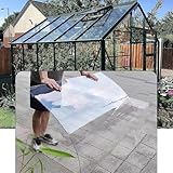 XINGWANGG Dachplatten aus Polycarbonat,UV-beständig Klare Kunststoffplatte 1,5 mm Dicke Acrylplatte,Frühbeet Ersatzplatten,für Gewächshaus,Garten,Carports,Balcon Zaunschutzbrett (1m x 4,5m)