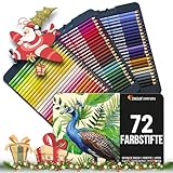 Zenacolor Buntstifte Set 72 Professionelles Buntstifte - Bleistifte für Malbücher - Stifte Set für Zeichnen