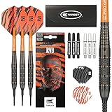 Target Darts Raymond Van Barneveld RVB 18G Messing Soft Tip Darts-Set – mit extra Zubehör Geschenkpackung