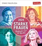 Starke Frauen Postkartenkalender 2024. Jede Woche ein kluges Zitat von mutigen Frauen! Kalender zum Aufstellen für die wöchentliche Portion Inspiration: 53 Postkarten mit Zitaten