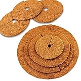 MW.Shop.24 Kokos-Mulchscheibe - 60 cm/Kübelabdeckung/Winterschutz für Topfpflanzen/Pflanzenschutzmatte/Unkrautschutzmatte