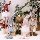 FYBlossom 5 Stück Weihnachten Deko Wichtel Weihnachtszwerg, Handgemachte Plüsch Weihnachtswichtel Figuren Weihnachtsdeko, Weihnachten Puppe Süße Zwerg Figuren Geschenk Für Weihnachten Dekoration