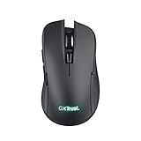 Trust Gaming GXT 923 Ybar Wiederaufladbare Kabellose Gaming-Maus, Geringer Latenz 2.4GHz, 50 Stunden Akkulaufzeit, 200-7200 DPI, 69% Recyclingkunststoff, PC, Laptop, Computer, Windows – Schwarz