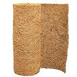 SUNYAY Kokosmatte 100% Bio 30x200 cm, Coco Liner Mulch für Pflanzen, Unkrautbekämpfung Stoffmatte, Kokos Teppich für Tiere, Braun